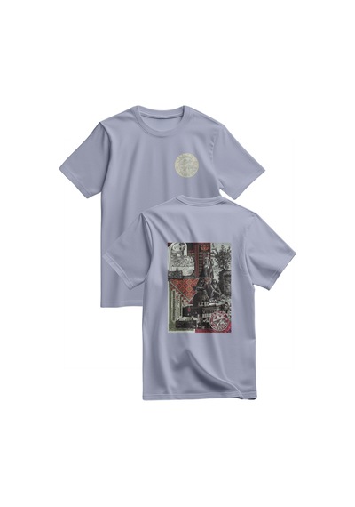 Kısa Kollu Filistinli Eski Gürüntüler Dijital Baskılı Unisex Filistin Tişört S - 2xl T300025 Gri