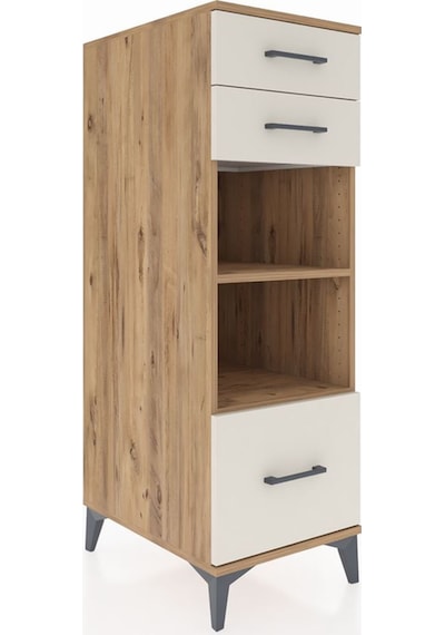 Kronos Dolap 2 Raflı 3 Çekmeceli 44x59x134 Çam-aytaşı Atlas Çam