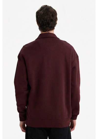 Defacto Boxy Fit Polo Yaka Sweatshirt G6475ax25wnbr230 Bordo-br230 Defacto Boxy Fit Polo Yaka Sweatshirt G6475ax25wnbr230 Bordo-br230