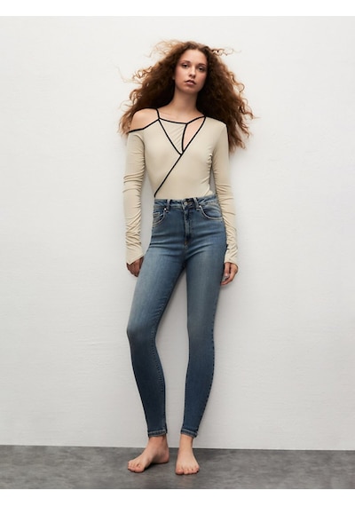 Ltb Marcella X Hıgh Rıse Pantolon 010095156015920 55724 Orta Mavi
