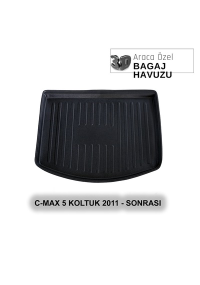 Ford C-max 5 Koltuk 2011+ 3d Araca Özel 3d Bagaj Havuzu