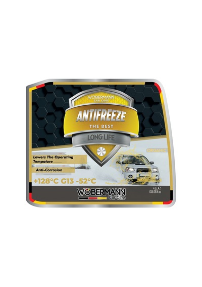 Wöbermann G13 -52 C 4 Mevsim Organik  Sarı Antifriz 4 L