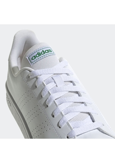 Ftwwht/ftwwht/green Adidas Erkek Tenis Ayakkabı Advantage Base Gw2063 Beyaz