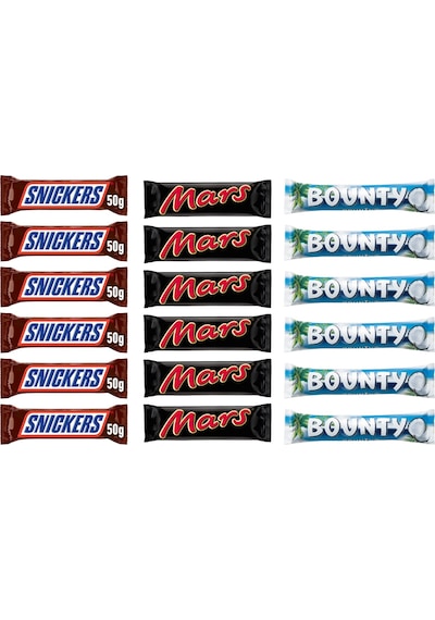 Snickers - Mars - Bounty 18 Li Karma Paket