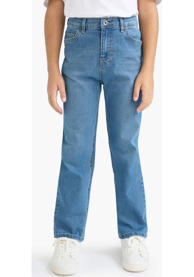 Defacto Erkek Çocuk Straight Fit Düz Paça Jean Pantolon F0455a825aunm28 Mavi Defacto Erkek Çocuk Straight Fit Düz Paça Jean Pantolon F0455a825aunm28 Mavi
