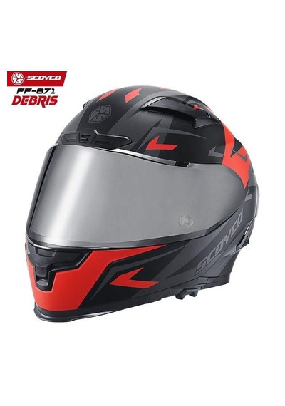 Scoyco 871 Debrıs Full Face Ece Onaylı Vizörlü Motosiklet Kaskı