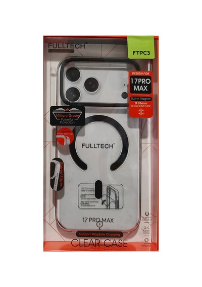 Apple iPhone 17 Pro Max Uyumlu Ftpc3 Magsafe Şarj Destekli Şeffaf Kılıf