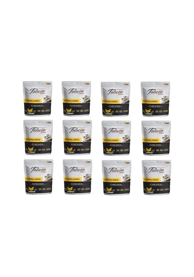 Tahılsız Sterilised Chicken Pouch Kedi Maması 12 X 85 Gr