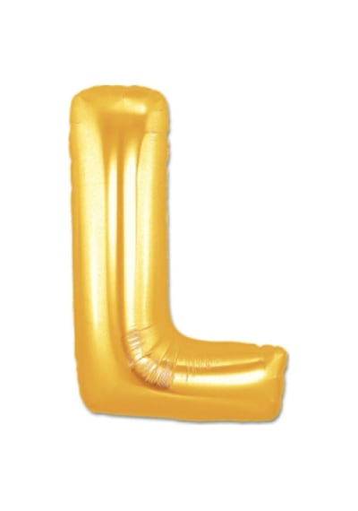 Gold Folyo Balon L Harfi 40 " İnç 100 CM