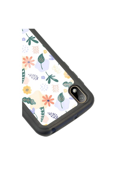 Huawei Y5 2019 Minik Çiçekler Tasarımlı Glossy Telefon Kılıfı Çok Renkli