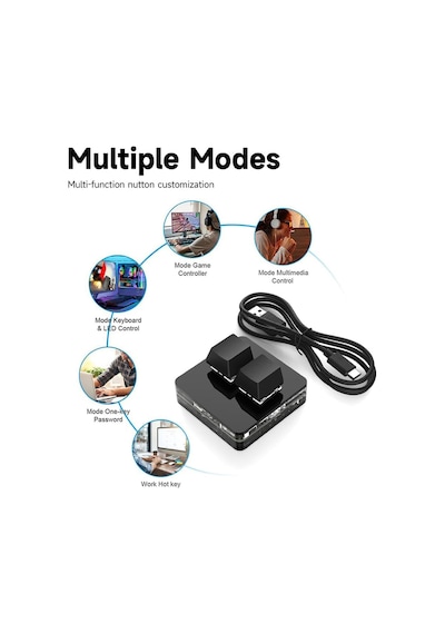 2 Tuşlu Mini Klavye Makro Klavye Mekanik Rgb Pın Klavyesi Programlanabilir Windows Ve Mac Için 2 Tuşlu Mini Klavye Makro Klavye Mekanik Rgb Pın Klavyesi Programlanabilir Windows Ve Mac Için