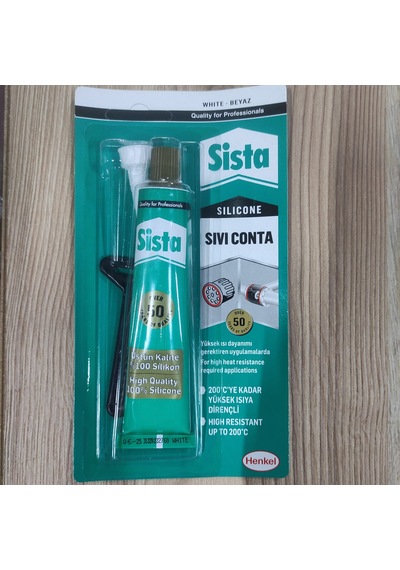 Sista Sıvı Conta Beyaz Renk 200 Dereceye Dayanıklı 50 Gram Hen...