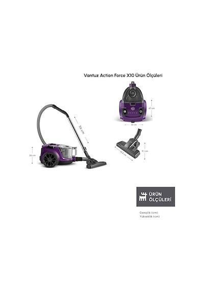 Karaca Vantuz Action Force X10 Elektrikli Süpürge