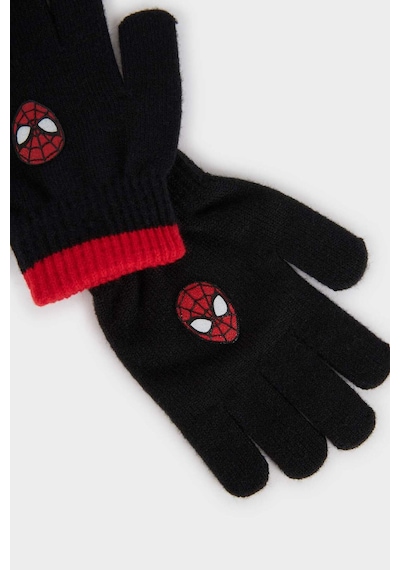 Defacto Erkek Çocuk Marvel Spiderman Triko Eldiven X9305a625wnbk32 Siyah