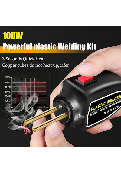Valkyrie 100w Çantalı 600 Uçlu Plastik Kaynak Makinesi Araba Tampon Led Işıklı Xcer-110