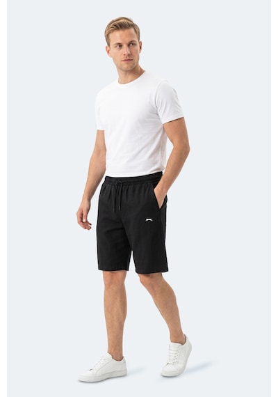 Slazenger Kasey Erkek Pamuklu Siyah Şort