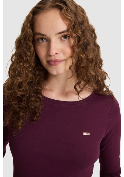U.S. Polo Assn. Kadın Bordo Tişört 50333801 Vr177 New Plum