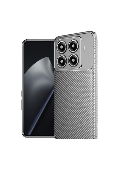 Xiaomi Mi 15t Pro Uyumlu Auto Focus Karbon Kapak - Gri