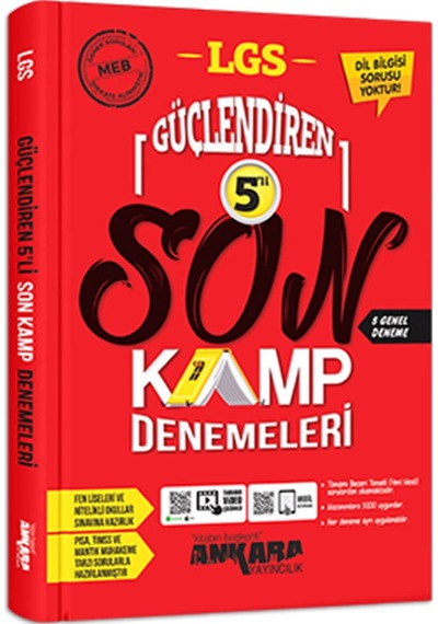 Ankara 8. Sınıf LGS Güçlendiren 5'Li Kamp Denemeleri 2022 N11.1842