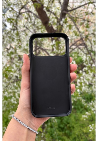 Apple, Uyumlu iPhone 17 Pro Max Yılan Desenli Kabartma Dokulu Kılıf Siyah