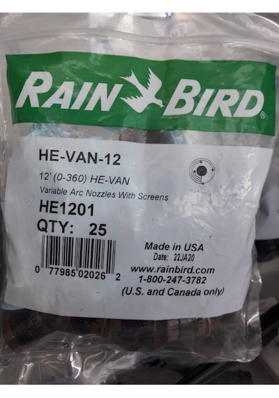 Rain Bird 12 He Van Nozul - 25 Adet