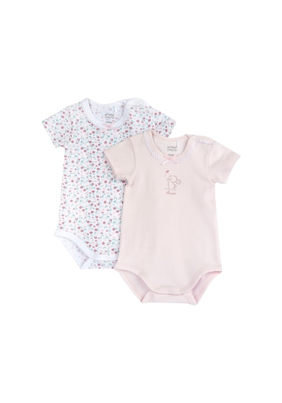 Chicco Kız Bebek 2li Kısa Kollu Body Set 09101763000000 000011 Pembe