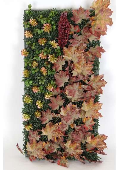 Yapay Çiçek Deposu Yapay Dikey Bitki Hazır Duvar Paneli 50x100 Cm Model 8