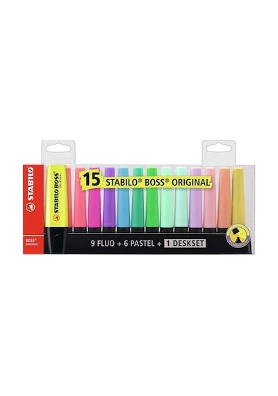 Stabilo Boss Original Pastel 15'li Set 7015-01-05 Çok Renkli