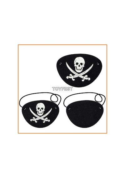 Kaptan Jack Sparrow - Göz Maskesi Çocuk Korsan Kostüm Aksesuarı