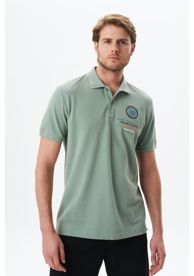 AR-MA Arma Erkek Regular Fit Baskılı % 100 Pamuk Pike Polo Yaka Tişört Y29374355102 Yeşil-y2 Yeşil