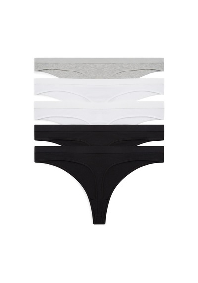 Tommy Hilfiger Kadın Çok Renkli 5'li Paket Tanga-14658