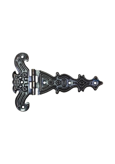 Dekoratif, Sac Tek Kuyruklu Menteşe - 40x68 Mm, Küçük, Eskitme, 100 Adet Sarı