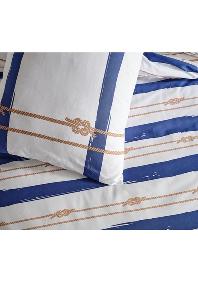 Doqu Home Marine Nevresim Takımı Serene Çift Kişilik - Beyaz Çok Renkli