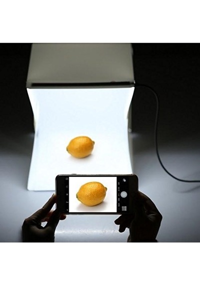 Triline Mini Stüdyo Led Işıklı Ürün Fotoğraf Çekim Çadırı Pratik Katlanabilir - 40x40