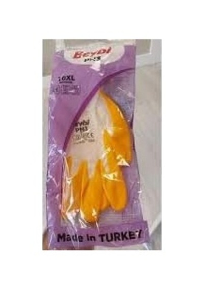 Feyza Yapı 5 Çift Beybi Pn3 Sarı Nitril Eldiven Inşaat Eldiveni Iş Eldiveni 9 Beden