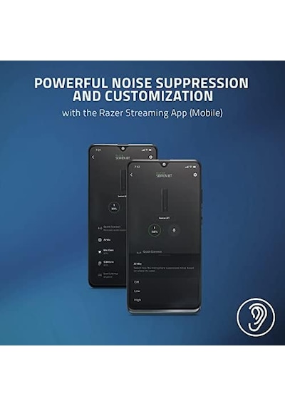 Razer Seiren Bt Bluetooth Mikrofon Android Cihazlar İçin, Mobil/pc Akışı, Klipsli Tasarım, Kablosuz Yaka Yaka, Çok Yönlü Mikrofon, 2 Rüzgar Çorabı, 3,5 Mm Bağlantı Noktası, Vlog Kaydı İçin İdeal