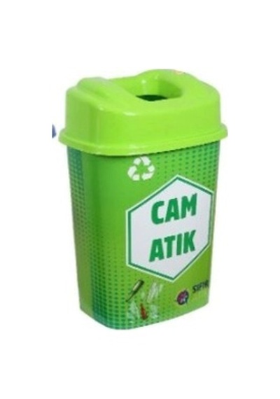 Sıfır Atık Kovası 50 Lt Yeşil Yeşil