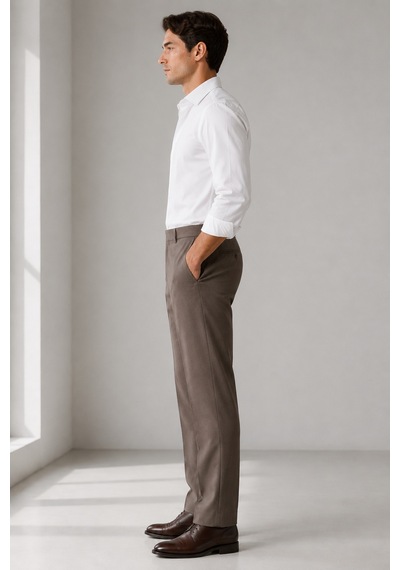 Bihan Store Erkek Regular Fit Kumaş Pantolon - Rahat Kesim, Esnek Kumaş, Pilesiz 008-kahve Kahverengi Bihan Store Erkek Regular Fit Kumaş Pantolon - Rahat Kesim, Esnek Kumaş, Pilesiz 008-kahve Kahverengi