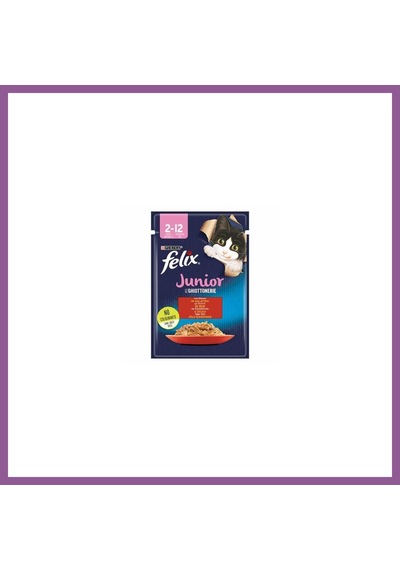 Felix Pouch Junior Sığır Etli Yavru Kedi Konservesi 85 Gr Rengaren
