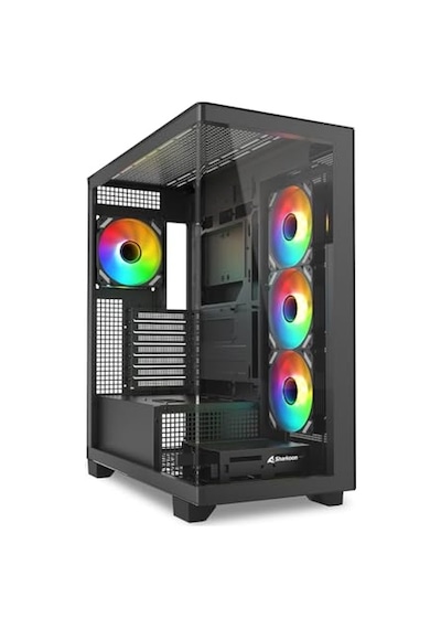 Sharkoon Kasa Mıd Tower Psusuz 4xfan Elıte Shark Ca500 Black