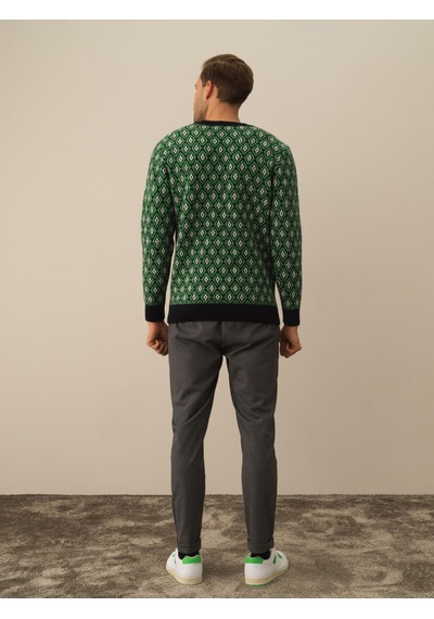 Xint Lacivert Regular Fit Bisiklet Yaka Kazak 801771