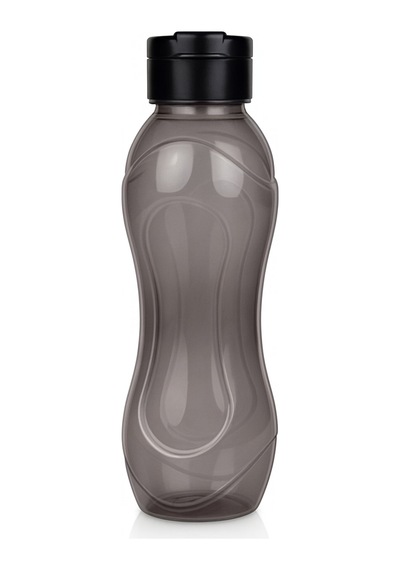 Çocuk Renkli Şeffaf Suluk Matara 500 Ml Okul Ve Günlük Kullanım Plastik Siyah Diğer