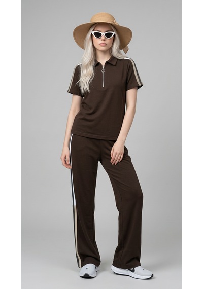 Fonna Fashion Tk-1001 Bayan Takım Kahve