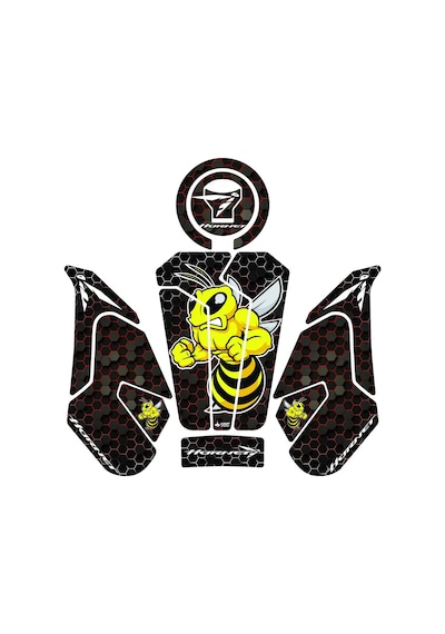 Grippatch Honda Hornet 750 2025 Uyumlu Tank Pad Set - Gc42-1 Çok Renkli