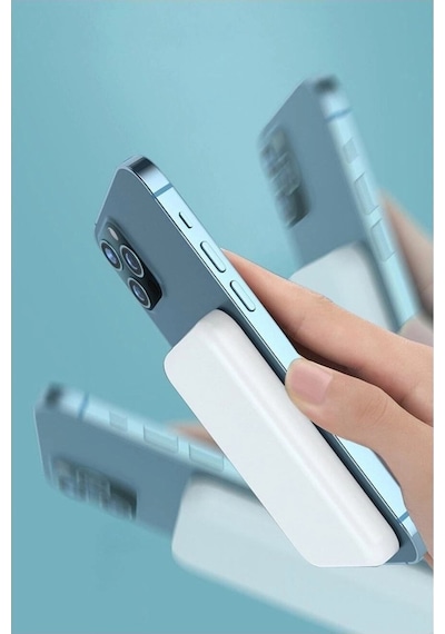 Magsafe Uyumlu Wireless Powerbank 5000 Mah Pd 22.5w Magnetic Şarj Kablosuz Güç Bankası Çok Renkli