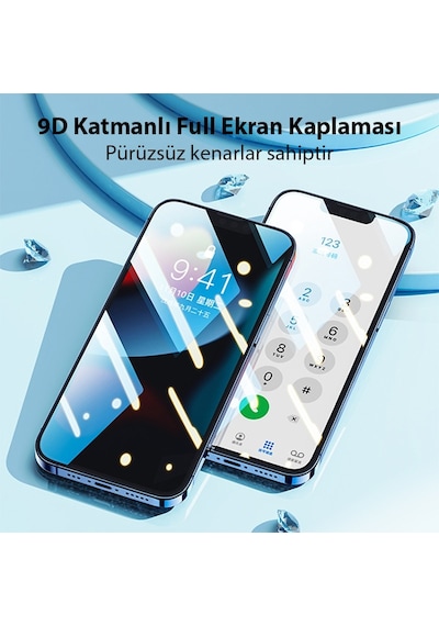 Ally Apple  Uyumlu iPhone 14 Plus 6.7 Full Glue-Tempered Cam Ekran Koruyucu
