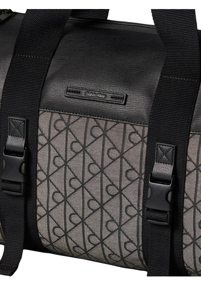 Calvin Klein Mıxed Emblem Aop Duf, 7ul Siyah Erkek Seyahat Ve Spor Çantası