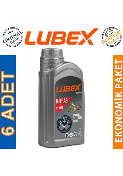 Lubex Mitras Hydatf Hidrolik Direksiyon Yağı 6 x 1 L