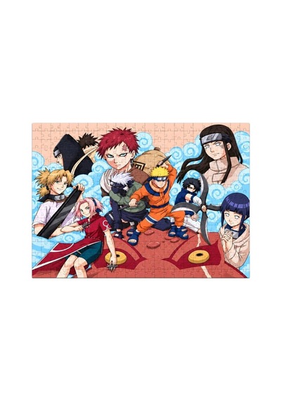 200 Parça Naruto Puzzle Anime Ve Ninja Temalı Renkli Karakter Görselli 33 X 48 Cm Puzzle