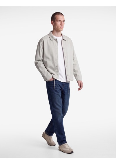 Koton Cepli Oversize Pamuklu Uzun Kollu Klasik Yaka Ceket Gri 7wam50001nd
